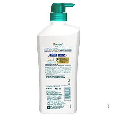 Himalaya Anti-Dandruff Tea Tree Shampoo, Removes up to 100% Dandruff, Soothes Scalp & Nourishes Hair, with Tea Tree oil and Aloe Vera, for men and women, 650ml